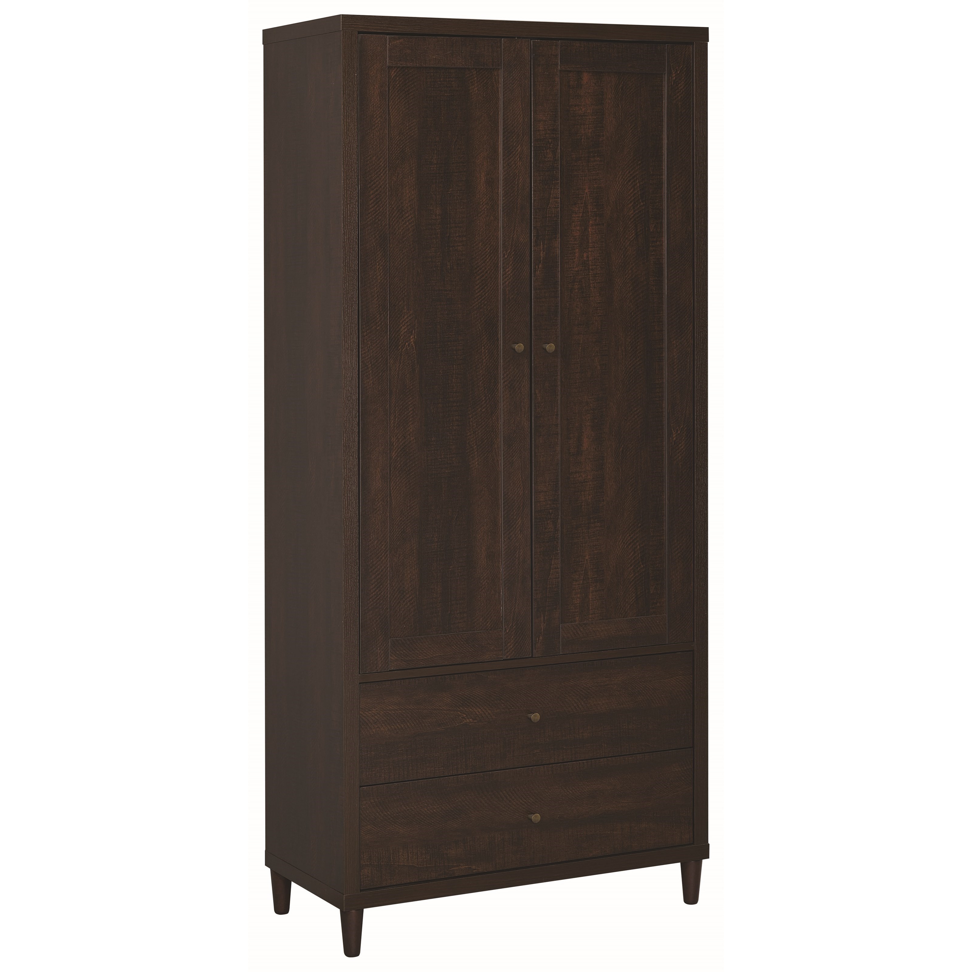 Coaster Accent Brown Tall Accent with Doors Value